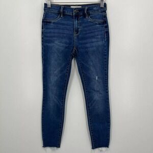 Pacsun Jeans Women's Size 25 Blue Ankle Jegging Mid Rise Stretch Zip Fly Denim